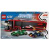 LEGO City Project Alicia 2025 60445 F1-es kamion, RB20 és AMR24 F1-es autókkal