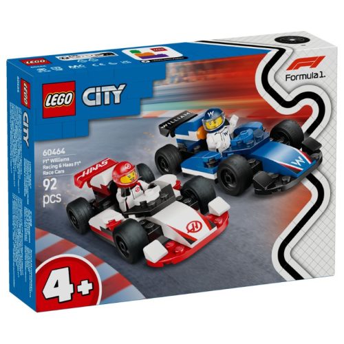 LEGO City Project Alicia 2025 60464 F1-es Williams Racing és Haas F1 versenyautók