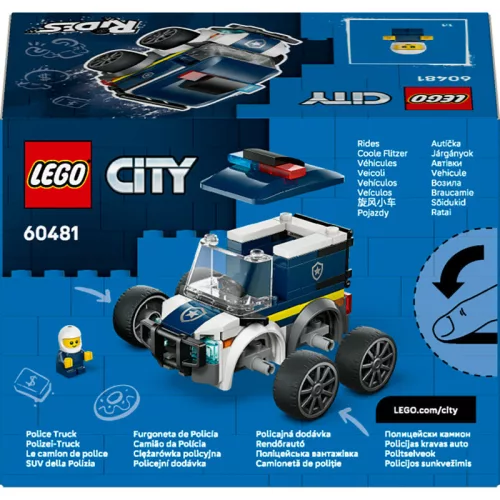 LEGO City Brick Rides 60481 Járgányok - Rendőrségi teherautó
