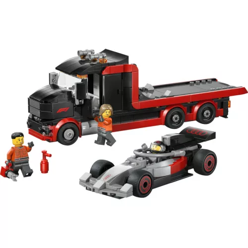 LEGO City Formula 1 60493 F1-es kamion egy F1-es Audi versenyautóval