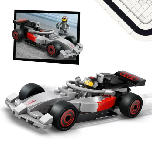 LEGO City Formula 1 60493 F1-es kamion egy F1-es Audi versenyautóval