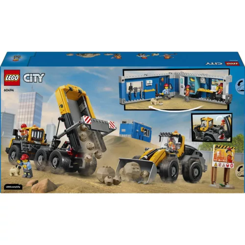 LEGO City Homlokrakodó és billenőplatós teherautó 60494 – 1132 db