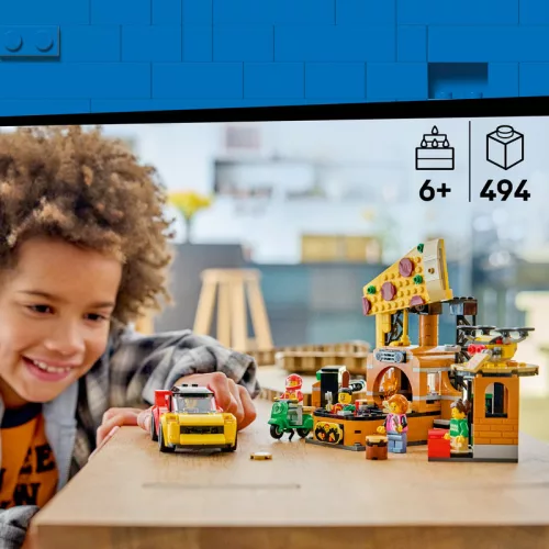 LEGO City 60496 Pizzéria kiszállító járművekkel