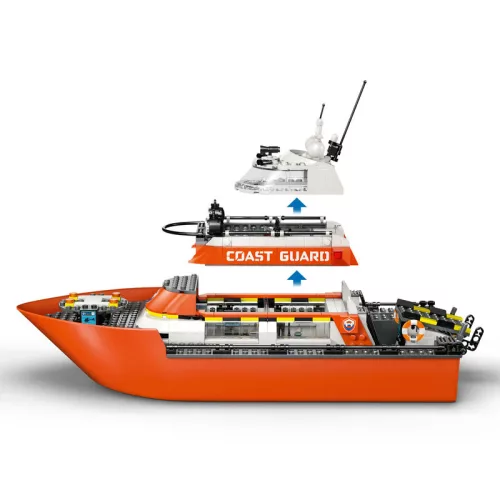 LEGO City Exploration 60504 Parti őrség mentőcsónak és helikopter