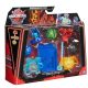 Bakugan Battle League Harci csomag - Nillious, Mantid, Bruiser, Octogan és Trox szett kék kártyatartóval