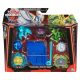 Bakugan Battle League Harci csomag - Ventri, Dragonoid, Bruiser, Trox és Smoke szett kék kártyatartóval