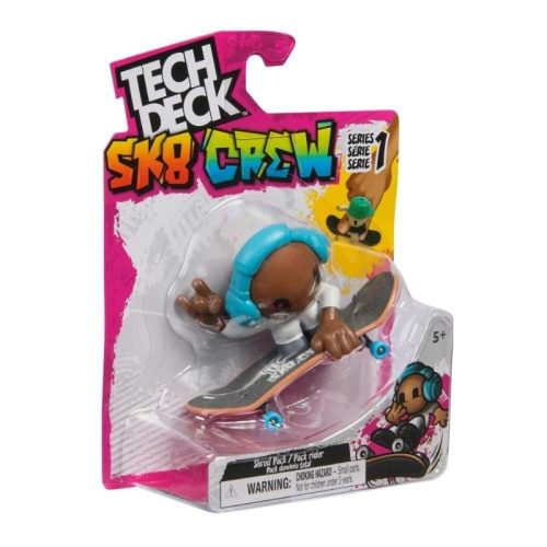 Tech Deck SK8 Crew Világoskék fejhallgatós figura