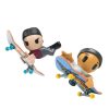 Tech Deck SK8 Crew Twin Shred Pack - Fekete sapkás és Szürke sapkás játékfigura ujjgördeszkával (2 db)