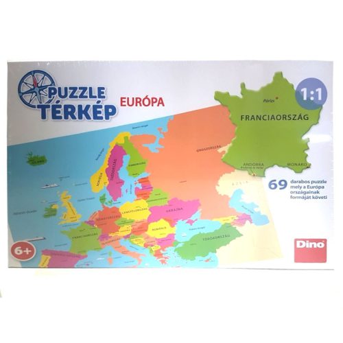 Európa puzzle térkép magyarul (69 db)