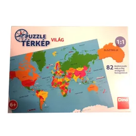 Világtérkép puzzle magyarul – 82 db