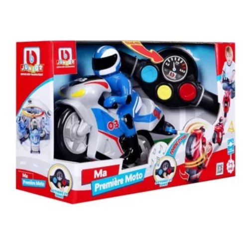 Bburago Junior Távirányítású első motorom – kék