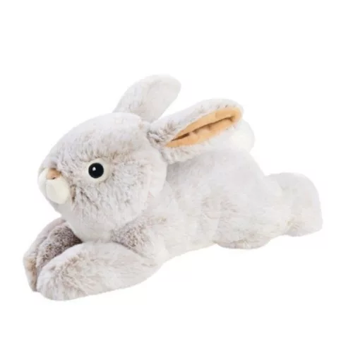 Nicotoy plüss fekvő nyuszi 30 cm – szürkésbarna