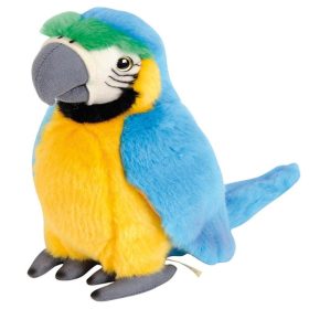 Nicotoy Kék papagáj plüss figura (24 cm)