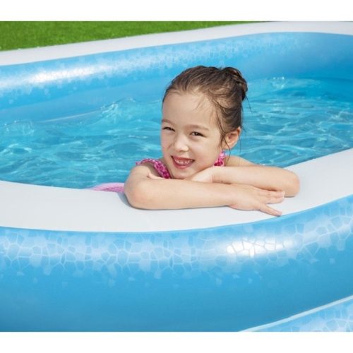 Bestway Családi medence kék-fehér (262 x 175 x 51 cm)