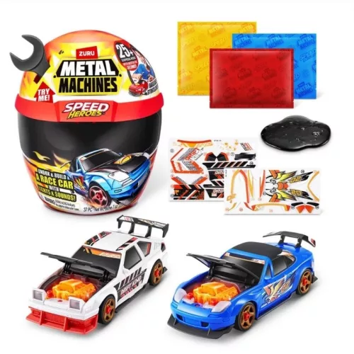 ZURU Metal Machines Speed Heroes bukósisak szett 20+ meglepetéssel