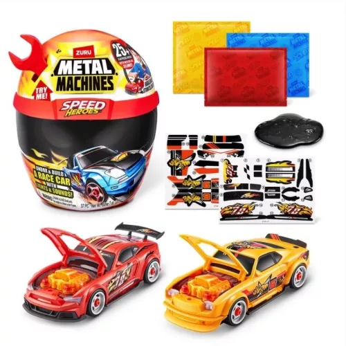 ZURU Metal Machines Speed Heroes bukósisak szett 20+ meglepetéssel