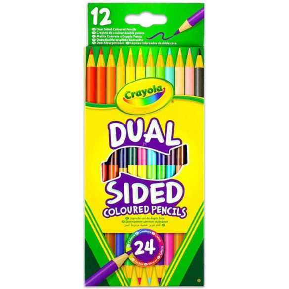 Crayola - Kétvégű színes ceruza 12 db