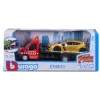 Bburago Street Fire autómentő tréler Renault Megane RS kisautóval (1:43)