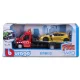 Bburago Street Fire autómentő tréler Renault Megane RS kisautóval (1:43)