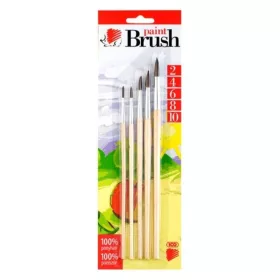 ICO SÜNI Natúr fanyelű póniszőr ecset több méretben (5 db)