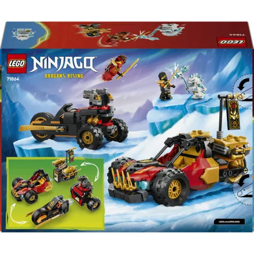 LEGO Ninjago 71864 Kai és Cole kombinálható járművei