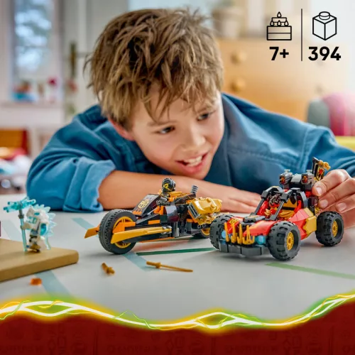 LEGO Ninjago 71864 Kai és Cole kombinálható járművei