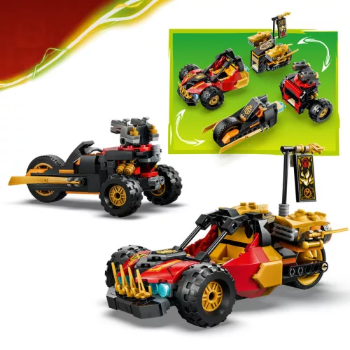 LEGO Ninjago 71864 Kai és Cole kombinálható járművei