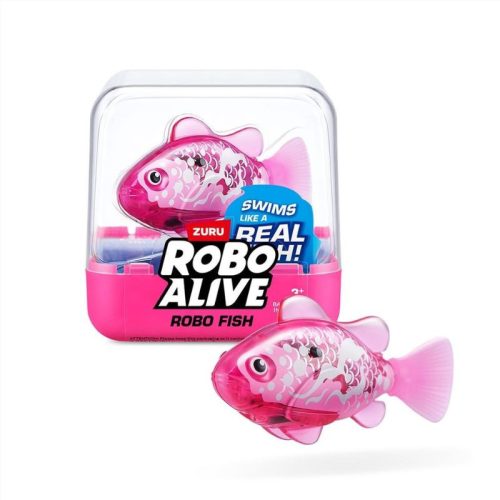 ZURU Robo Alive rózsaszínű robot hal