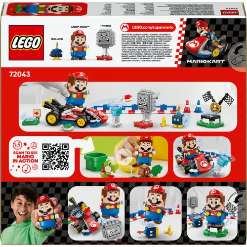 LEGO Super Mario 72043 Mario Kart - Interaktív LEGO Mario és Standard Kart
