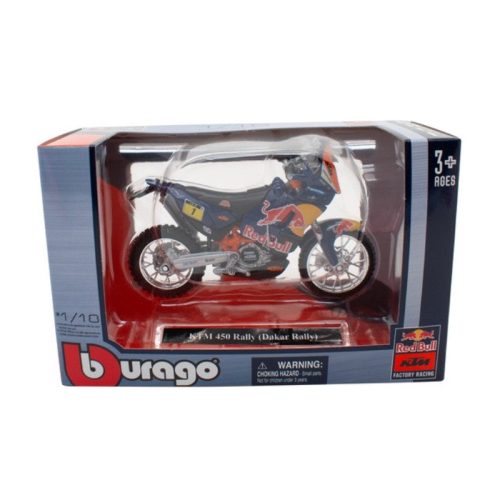 Bburago KTM Dakar Rally motor 1:18-as méretarányban (1 db)