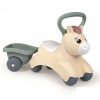 Little Smoby 140502 Pony Ride-On - Lovacskás bébitaxi utánfutóval