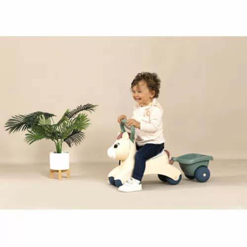 Little Smoby 140502 Pony lovacskás bébitaxi utánfutóval