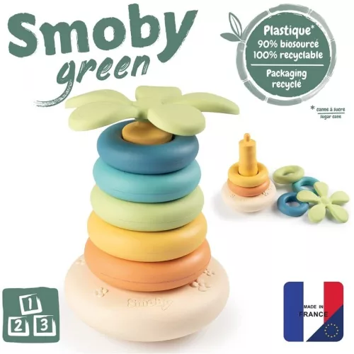 Smoby Green 140603 készségfejlesztő bébijaték – Piramis