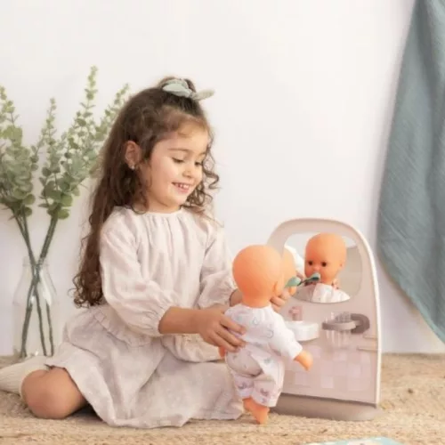 Smoby Baby Nurse 220380 babafürdőszoba WC-vel és mosdóval