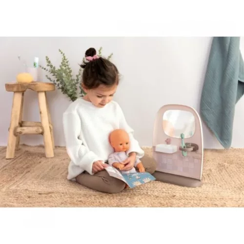 Smoby Baby Nurse 220380 babafürdőszoba WC-vel és mosdóval