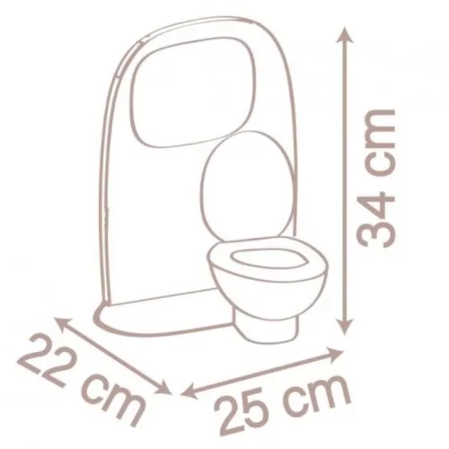 Smoby Baby Nurse 220380 babafürdőszoba WC-vel és mosdóval