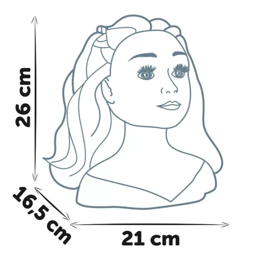 Smoby My Beauty 320317 fodrász babafej