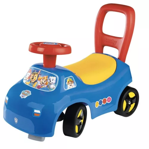 Smoby 720547 A mancs őrjárat 2 az 1-ben járássegítő és bébitaxi