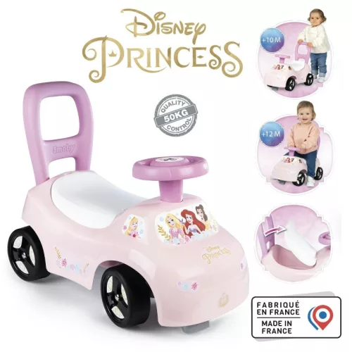 Smoby 720549 Disney Hercegnők 2 az 1-ben járássegítő és bébitaxi