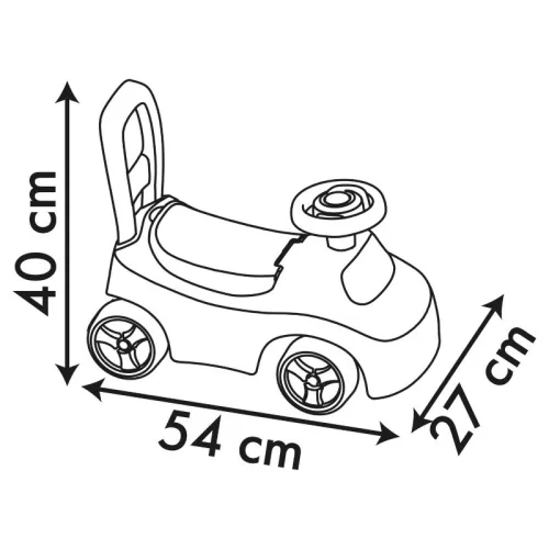 Smoby 720549 Disney Hercegnők 2 az 1-ben járássegítő és bébitaxi