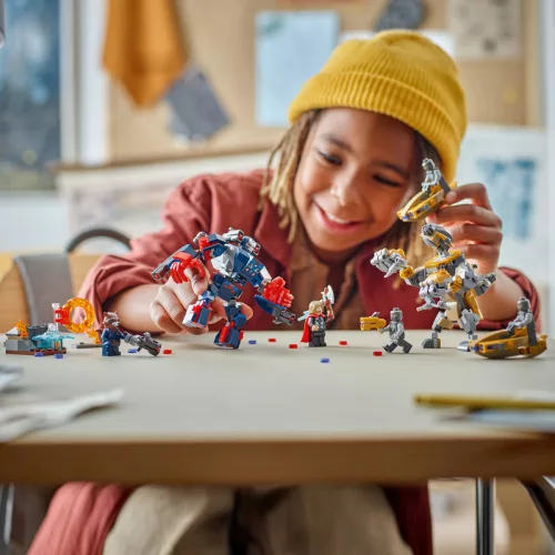 LEGO Super Heroes 76322 Bosszúállók: Végjáték Thor a chitauri harcosok ellen