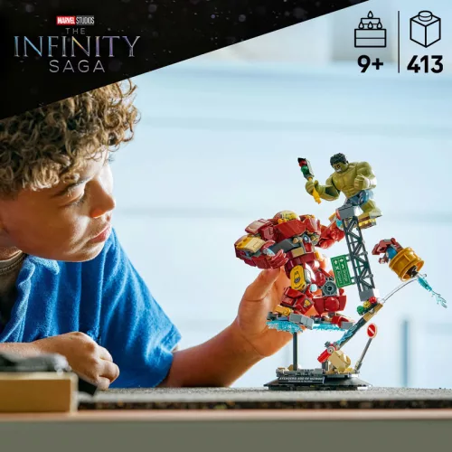 LEGO Super Heroes Marvel 76343 Hulkbuster és Hulk óriási csatája