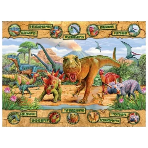 Ravensburger 106097 XXL puzzle – Dinoszauruszok (100 db)