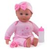 Dolls World Talking Tammy - Rózsaszín beszélő és alvó puha baba (38 cm)