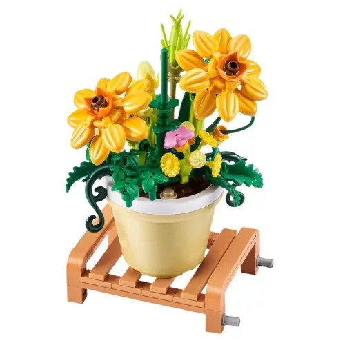 Zuru MAX Garden Collection építőjáték – Cserepes növény – Nárcisz (152 db)