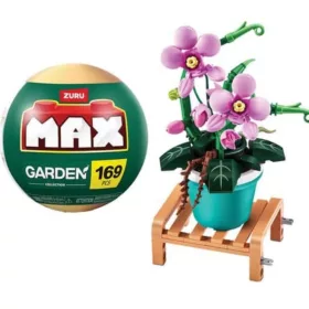 ZURU MAX Garden Collection építőjáték – Cserepes növény – Orchidea (169 db)