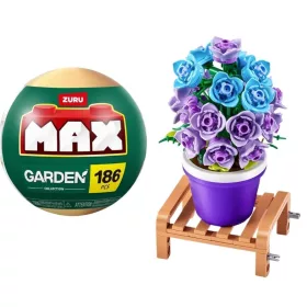 Zuru MAX Premium Garden Collection építőjáték – Campanula harangvirág cserepes növény (186 db)
