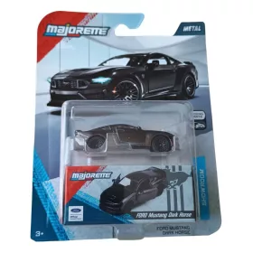Majorette Showroom Deluxe Cars – Ford Mustang Dark Horse fém kisautó (1:64, fekete)