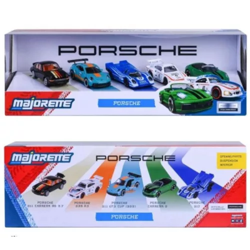 Majorette Ready for the Ride? Porsche kisautó szett (5 db, 1:64)