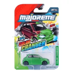 Majorette Color Changers színváltós kisautó – Fiat 500 Icon (1:64, zöld)
